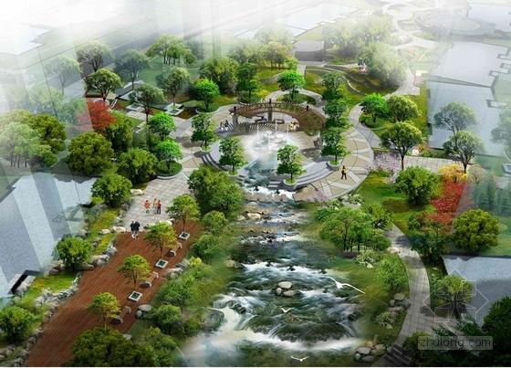[方案][武汉]中式园林风格现代山林居住区景观设计概念及扩初方案(两